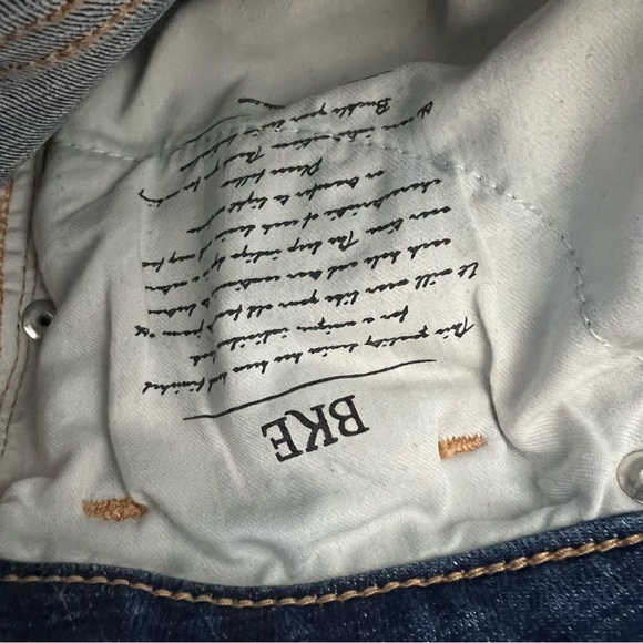 Buckle BKE Stella Slim Fit Mid-Rise Bootcut Distressed Blue Denim Jeans Size 26 - Picture 13 of 13